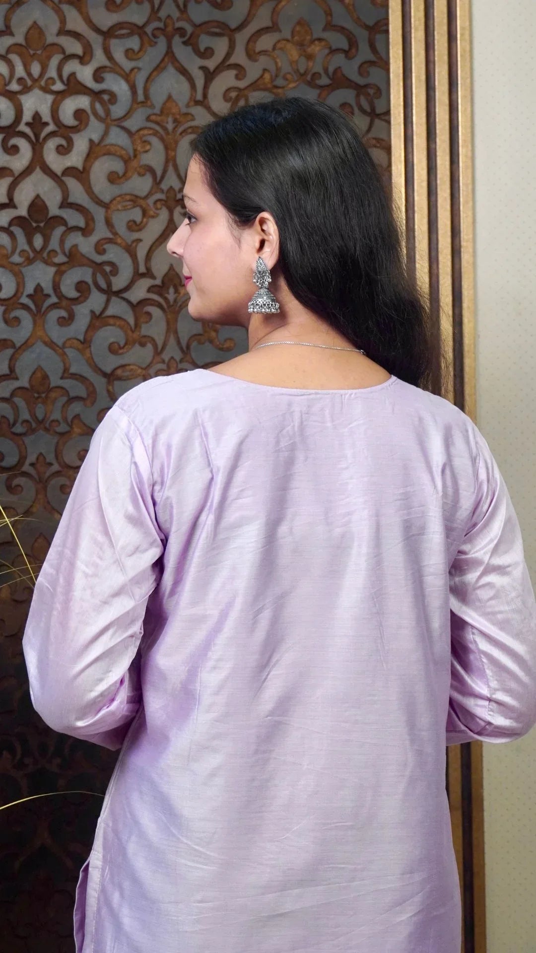 Purple Heavy Organza Dupatta – Royal Grace in Luxurious Silk