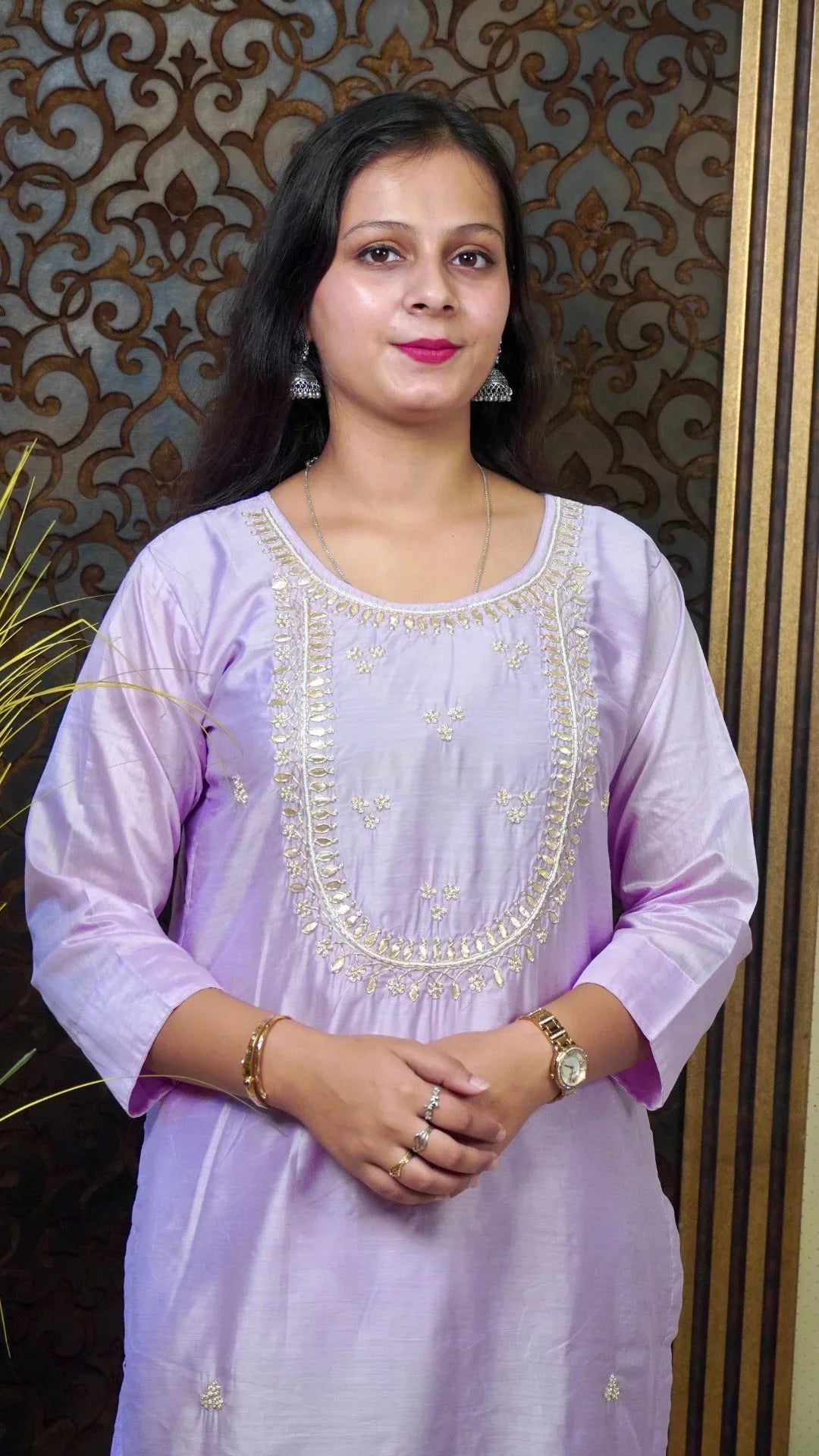 Purple Heavy Organza Dupatta – Royal Grace in Luxurious Silk