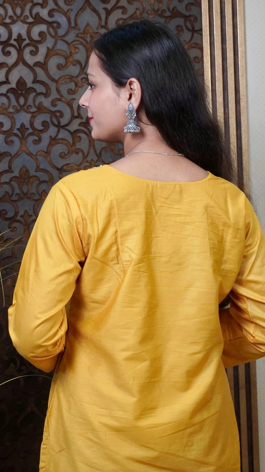 Yellow Heavy organza Dupatta Set– Bold Radiance in Luxurious Silk