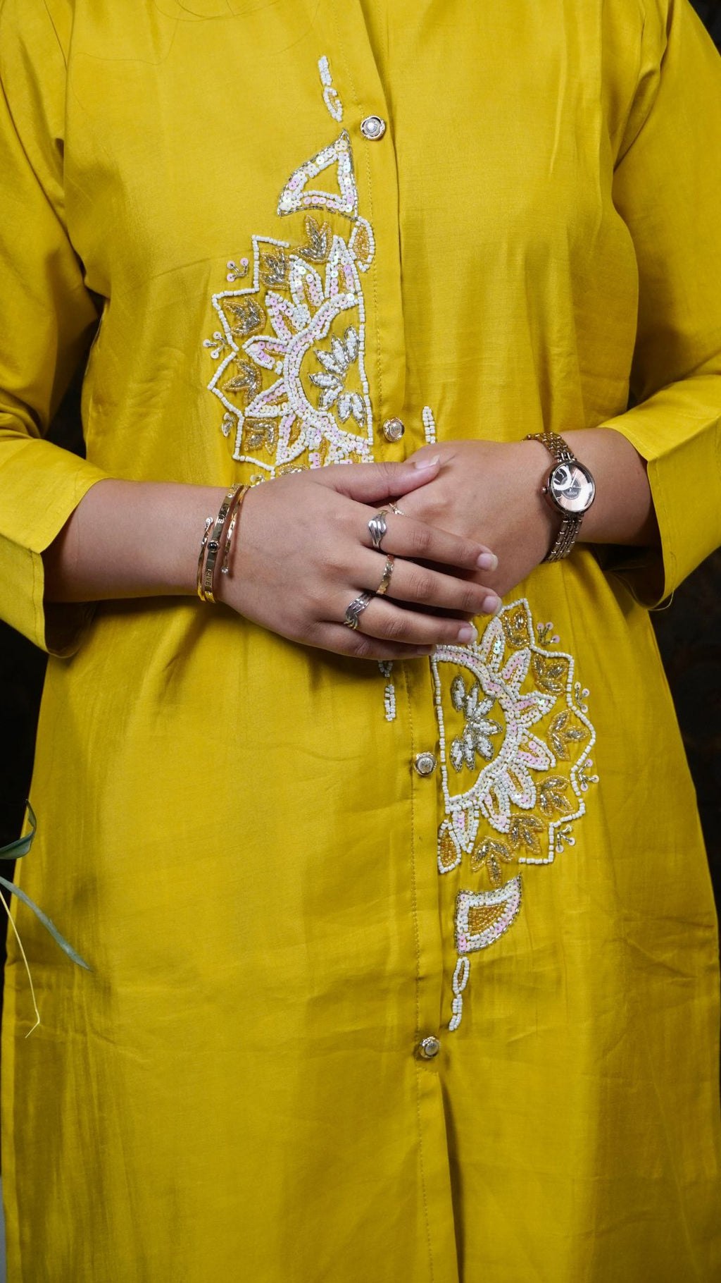 Marigold Yellow Heavy Silk Co-Ord Set – Bold Elegance Meets Luxe Comfort