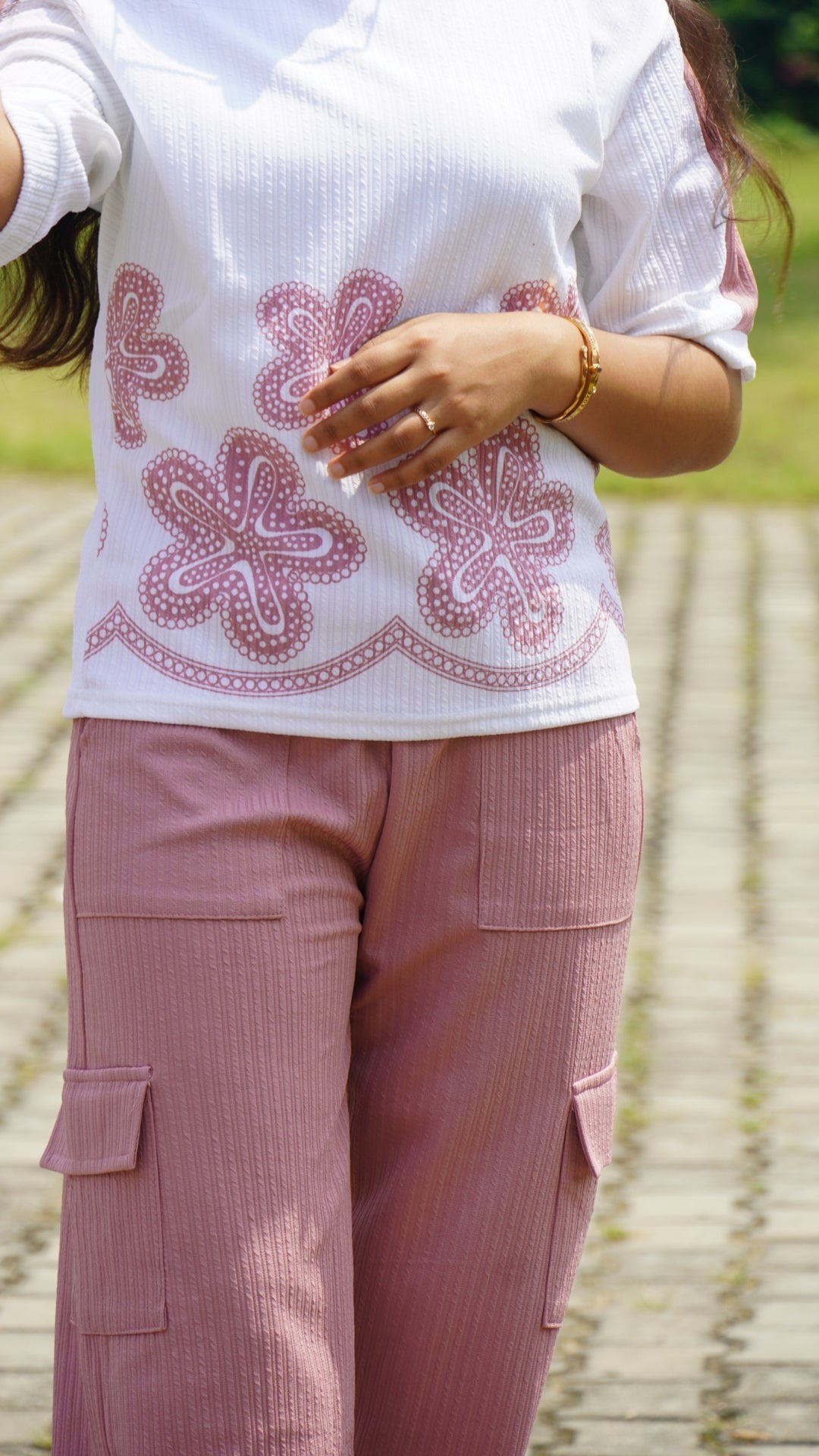 Floral Blush Co-Ord Set – Effortless Charm in Breathable Comfort