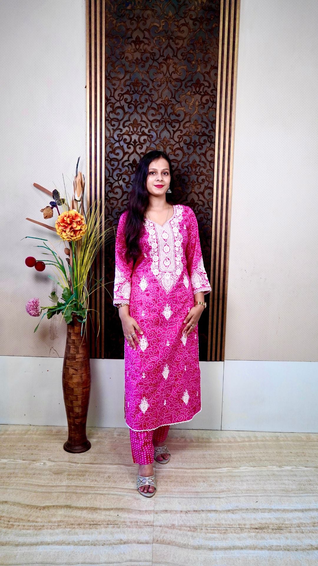Rani Bhandej Heavy Embroidered Dupatta Set – Ethnic Festive Wear for Women