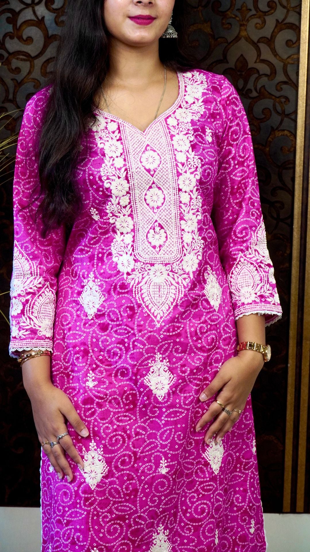 Rani Bhandej Heavy Embroidered Dupatta Set – Ethnic Festive Wear for Women