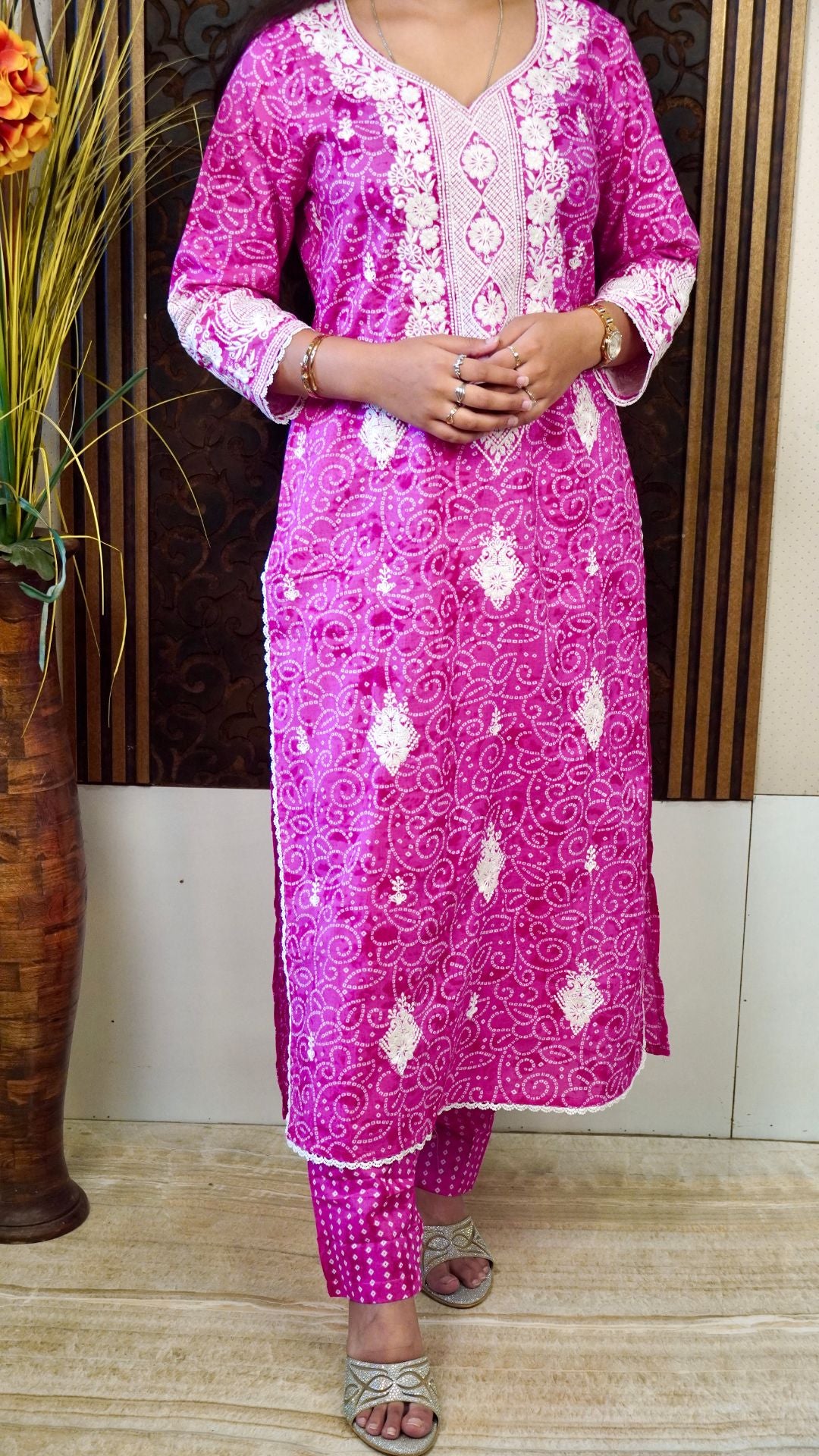 Rani Bhandej Heavy Embroidered Dupatta Set – Ethnic Festive Wear for Women